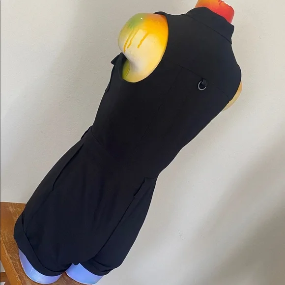 Guess Black Sleeveless Romper with Front Zip - Picture 10 of 16